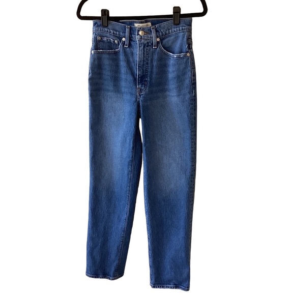 Madewell Denim - The Perfect Vintage Straight Jean in Blue by Madewell High-Waisted Classic 26